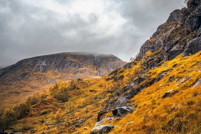 Herfst in Schotland Steal Falls in Glen Nevis Galtic