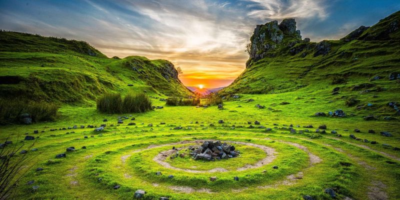 Schotland Galtic landschap steencirkels